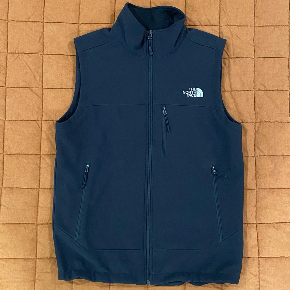 Small Black Vest and Burgundy Nordic Beanie made by The North Face